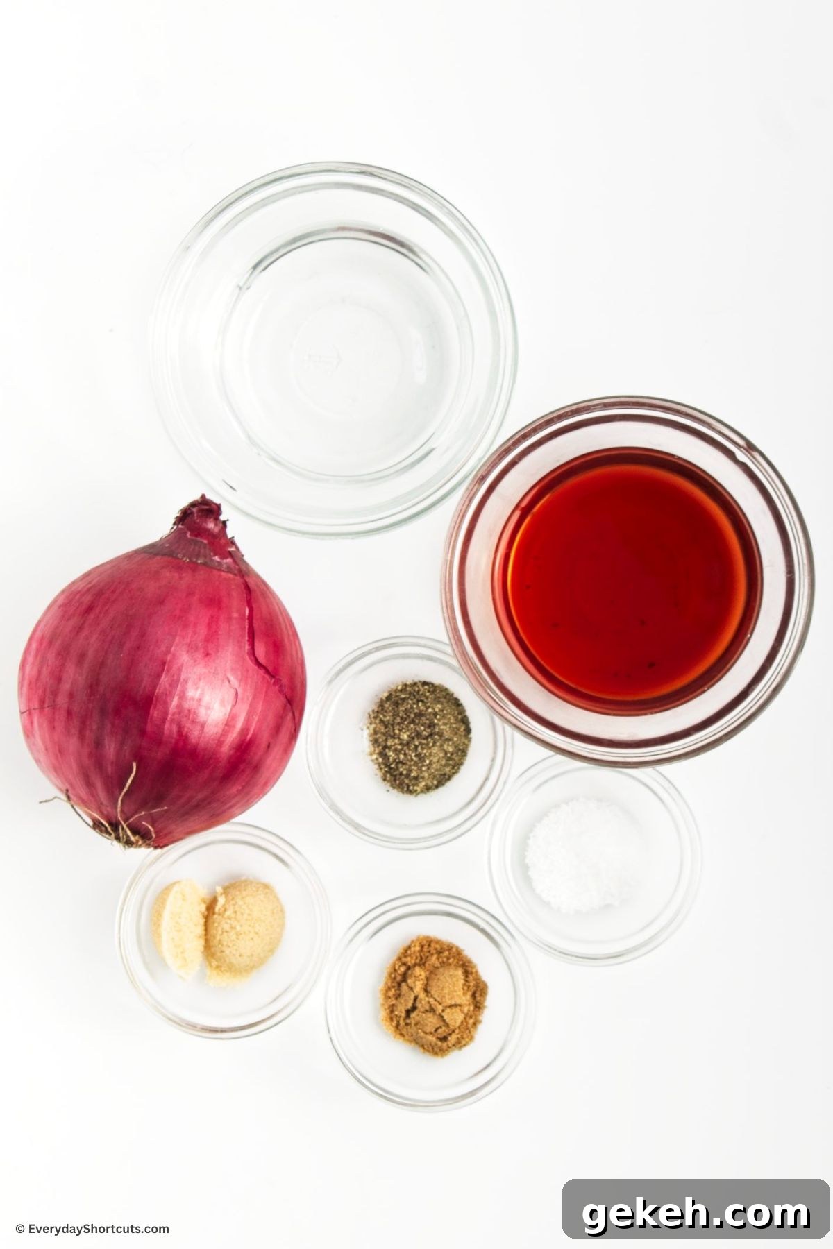 Crisp Quick-Pickled Red Onions for Toppings and Salads 4 ingredients for pickled onions