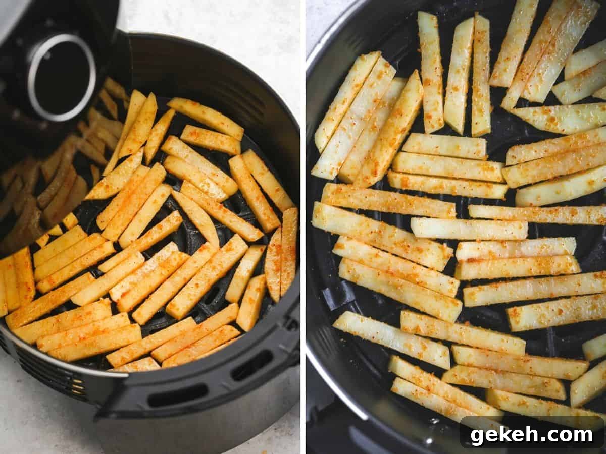 Air Frying french fries