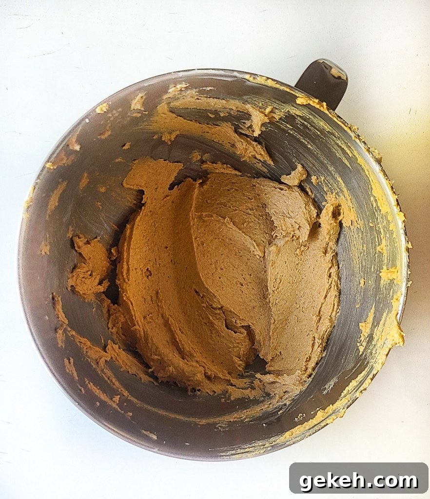 wet ingredients for the pumpkin cookies