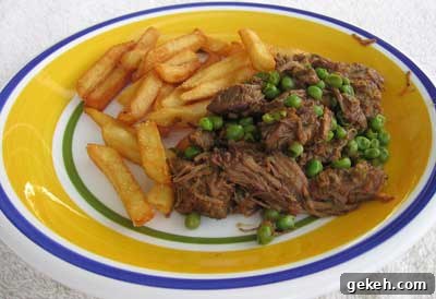 Serve Leftover Meat the Greek Way: Flavorful Ideas and Tips 3 Leftover meat with fries.