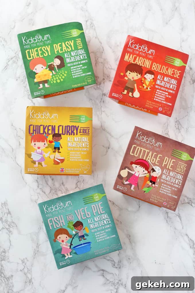 Delicious frozen meals for little people from Kiddyum