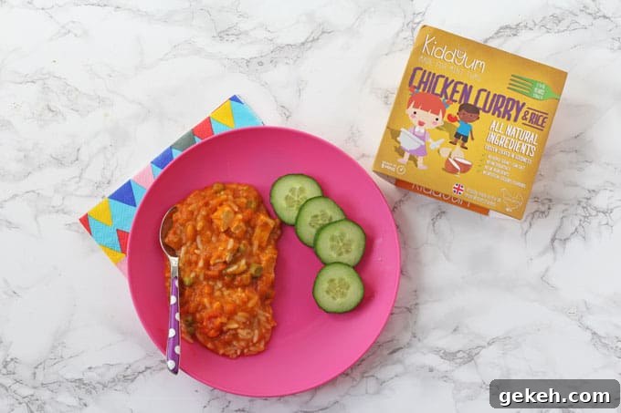 Kiddyum Frozen Meals for Kids: Nutritious, Ready-to-Serve Options 4 Chicken Curry & Rice - Kiddyum