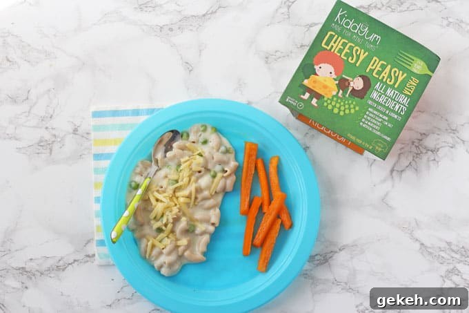 Kiddyum Frozen Meals for Kids: Nutritious, Ready-to-Serve Options 7 Cheesy Peasy Pasta - Kiddyum