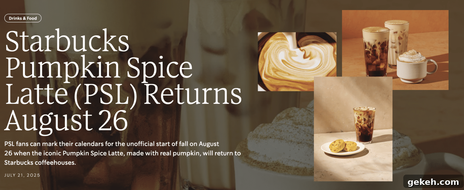 How to Score a Free Starbucks Pumpkin Spice Latte This Fall 3 Starbucks pumpkin spice returns Aug 26.